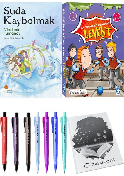 İlk Okuma Kitaplarım 2 Levent 10 Kitap ve Suda Kaybolmak 2li Set