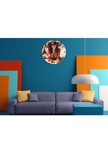 Kumsal 30 x 30 cm Akrilik Dekoratif Modern Duvar Saati