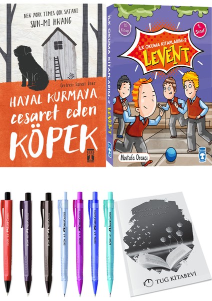 İlk Okuma Kitaplarım 2 Levent 10 Kitap ve Hayal Kurmaya Cesaret Eden Köpek 2li Set