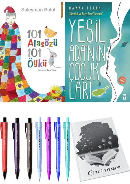 Yeşil Adanın Çocukları ve 101 Atasözü 101 Öykü Süleyman Bulut 2li Set