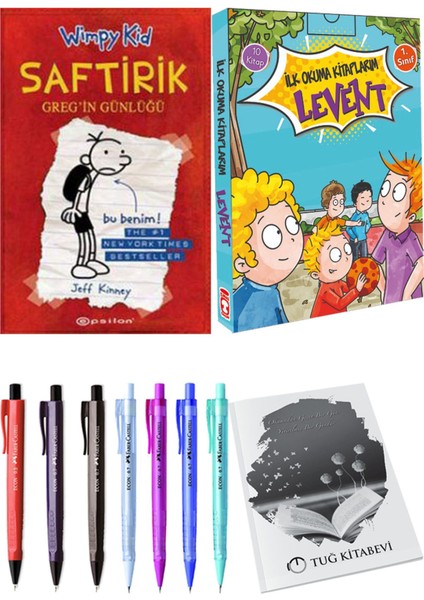 İlk Okuma Kitaplarım Levent 1 10 Kitap ve Saftirik 1 Greg'in Günlüğü 2li Set