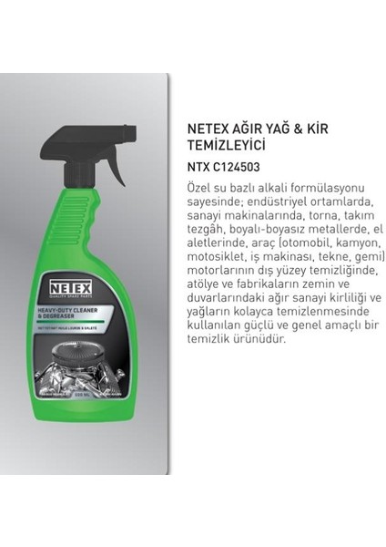 AĞIR KIR VE YAĞ TEMİZLIK SIVISI (SPREY) (500 ML)