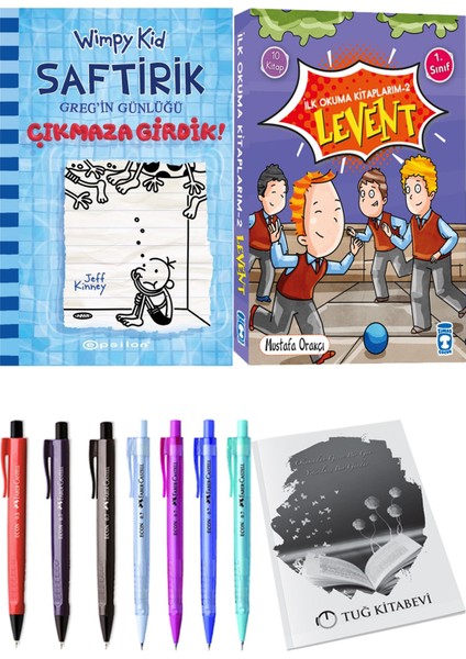 İlk Okuma Kitaplarım 2 Levent 10 Kitap ve Saftirik 15 Çıkmaza Girdik! 2li Set