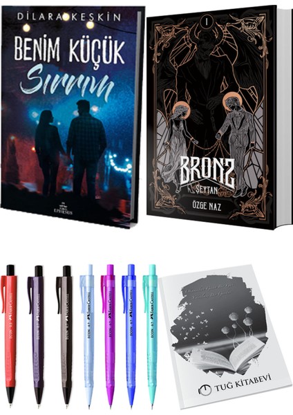 Bronz 1 Şeytan Ciltli ve Ephesus Benim Küçük Sırrım 1 Ciltli Dilara Keskin 2li Set