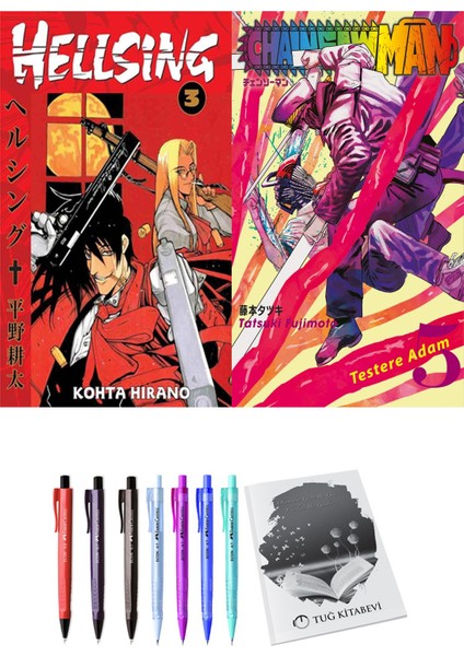 Hellsing 3 ve Chainsawman 5 2li Set