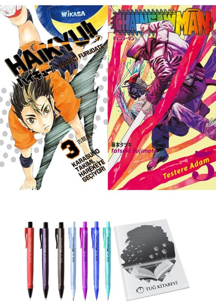 Haikyu!! 3 ve Chainsawman 5 2li Set
