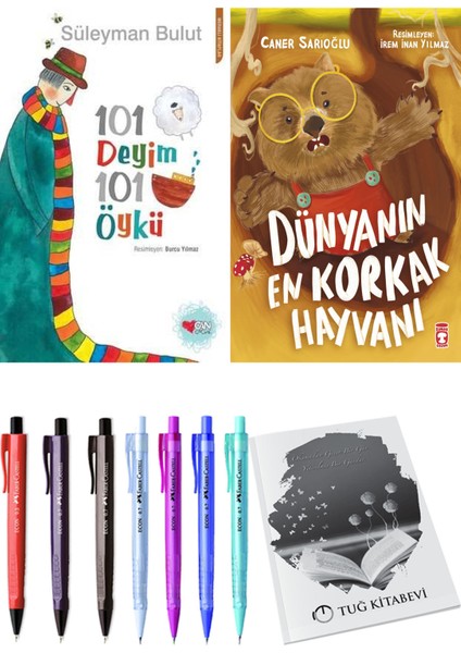 Dünyanın En Korkak Hayvanı ve 101 Deyim 101 Öykü Süleyman Bulut 2li Set