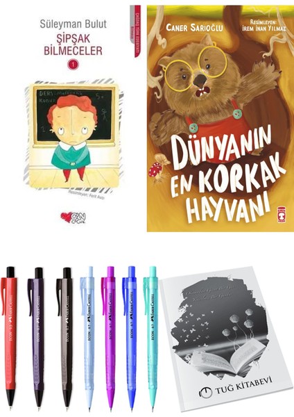 Dünyanın En Korkak Hayvanı ve Şipşak Bilmeceler 1 2li Set