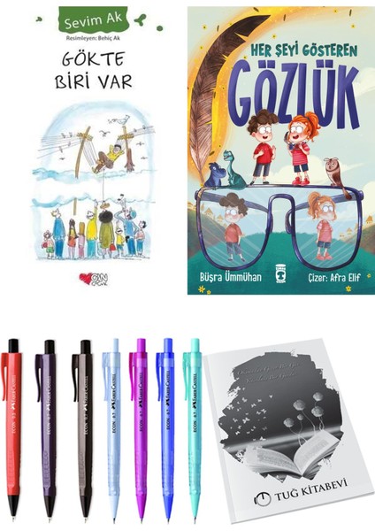 Her Şeyi Gösteren Gözlük ve Gökte Biri Var 2li Set