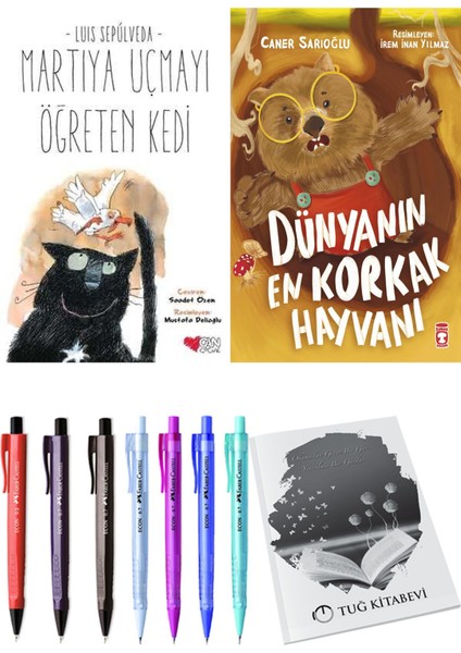 Dünyanın En Korkak Hayvanı ve Martıya Uçmayı Öğreten Kedi 2li Set