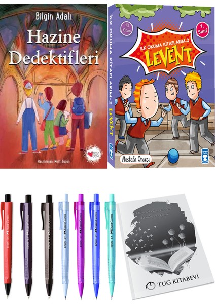İlk Okuma Kitaplarım 2 Levent 10 Kitap ve Hazine Dedektifleri 2li Set