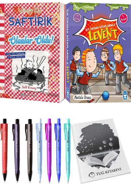 İlk Okuma Kitaplarım 2 Levent 10 Kitap ve Saftirik 19 Olanlar Oldu! 2li Set
