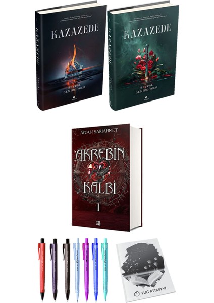 Kazazede 2li Set Ciltli ve Akrebin Kalbi 1 Ciltli Aycan Sarıahmet