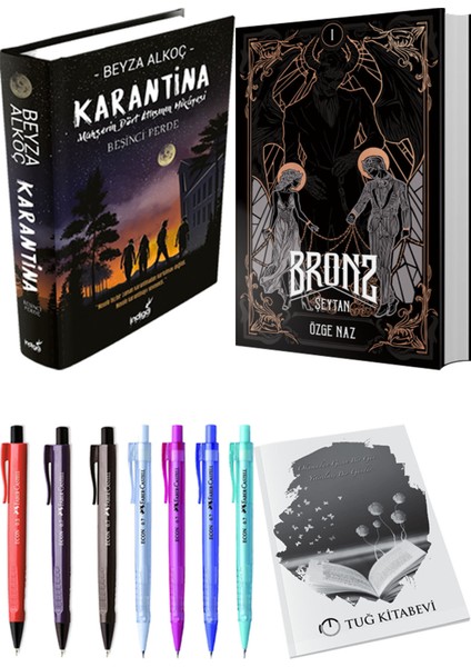 Bronz 1 Şeytan Ciltli ve Karantina 5 Ciltli Beyza Alkoç 2li Set