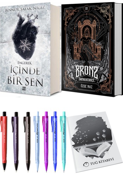 Bronz 3 Imparatoriçe Ciltli ve Içinde Bir Sen 1 Engerek Ciltli Binnur Şafak Nigiz 2li Set