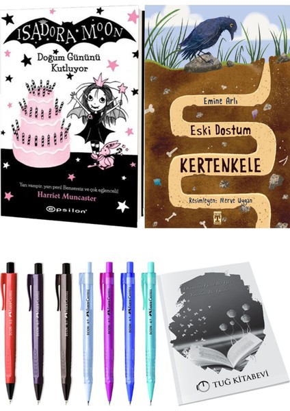 Eski Dostum Kertenkele ve Isadora Moon 4 Doğum Gününü Kutluyor 2li Set