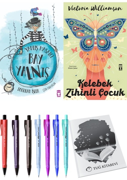 Kelebek Zihinli Çocuk ve Yanlış Masalcı Bay Yalnış 2li Set