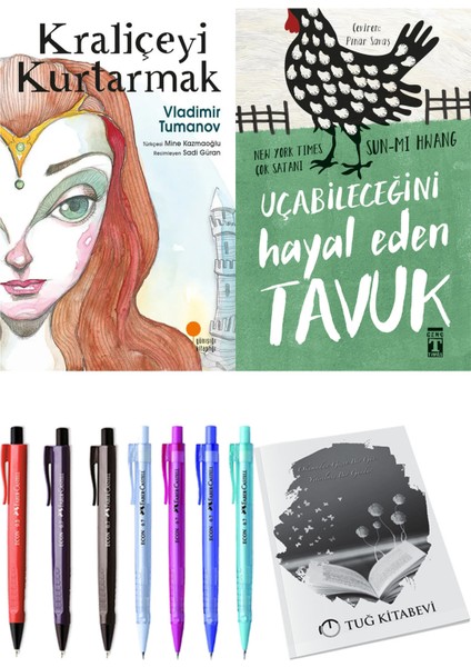 Uçabileceğini Hayal Eden Tavuk ve Kraliçeyi Kurtarmak 2li Set