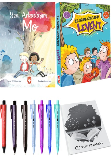 İlk Okuma Kitaplarım Levent 1 10 Kitap ve Yeni Arkadaşım Mo 2li Set