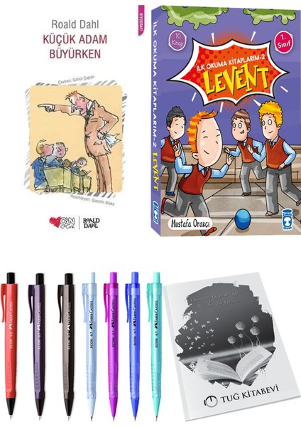 İlk Okuma Kitaplarım 2 Levent 10 Kitap ve Küçük Adam Büyürken 2li Set