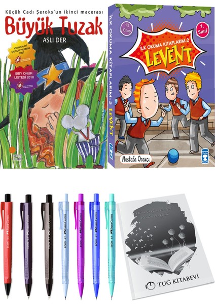 İlk Okuma Kitaplarım 2 Levent 10 Kitap ve Büyük Tuzak 2li Set
