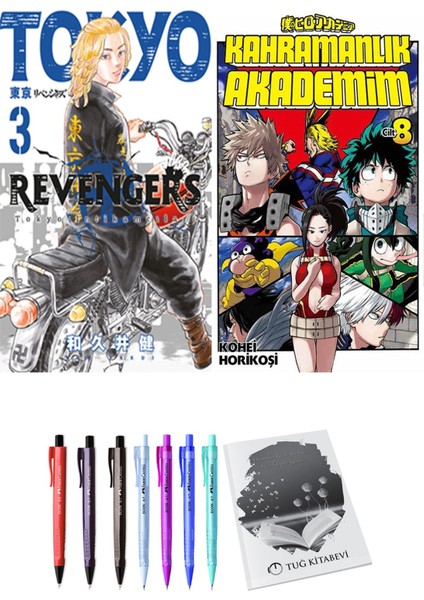 Tokyo Revengers 3 ve Kahramanlık Akademim 8 2li Set