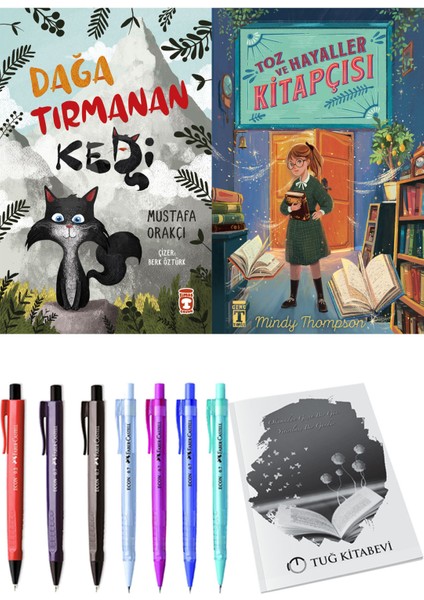 Toz ve Hayaller Kitapçısı ve Dağa Tırmanan Kedi 2li Set