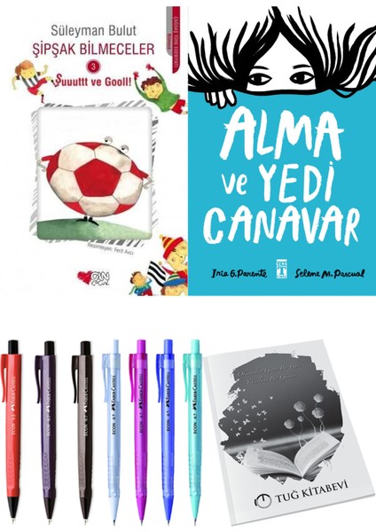 Alma ve Yedi Canavar ve Şipşak Bilmeceler 3 2li Set