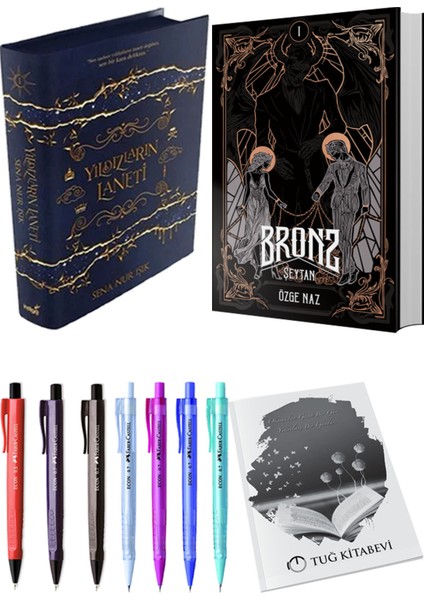 Bronz 1 Şeytan Ciltli ve Yıldızların Laneti 1 Ciltli Sena Nur Işık 2li Set