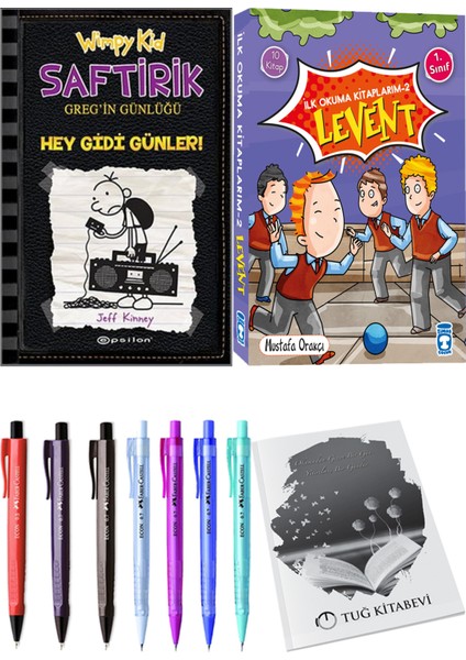 İlk Okuma Kitaplarım 2 Levent 10 Kitap ve Saftirik 10 Hey Gidi Günler! 2li Set