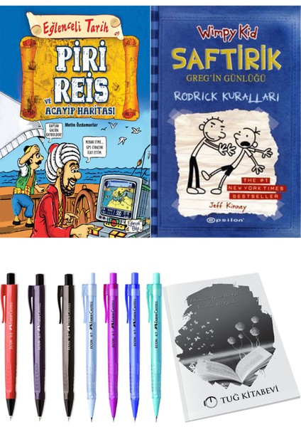 Saftirik 2 Rodrick Kuralları ve Piri Reis ve Acayip Haritası 2li Set