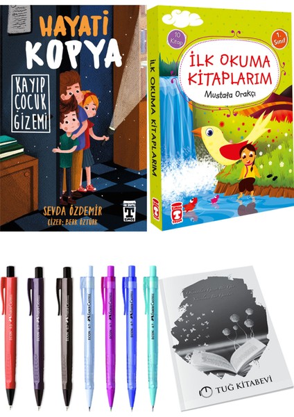 İlk Okuma Kitaplarım 10 Kitap ve Hayati Kopya Kayıp Çocuk Gizemi 2li Set