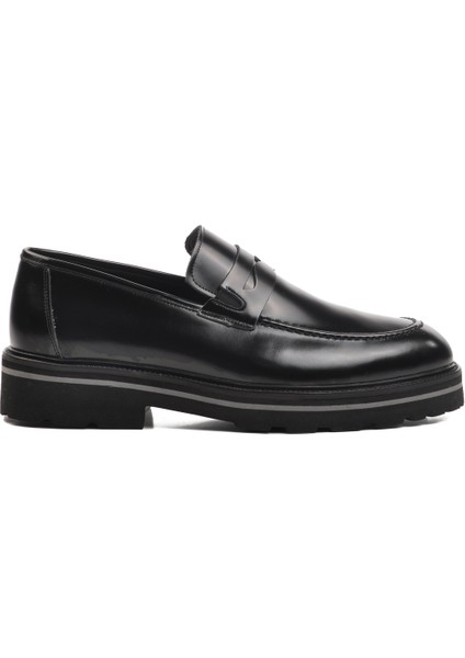 Siyah Açma Erkek Bot Klasik Ayakkabı 2872 M