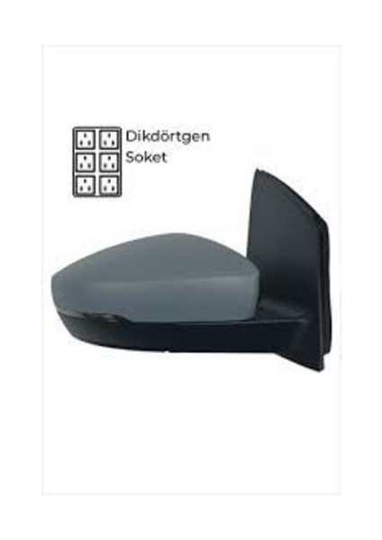 MC006.6469 Dış Dikiz Ayna Kapağı Astarlı Sağ Polo Vı 2009 6R0857538B