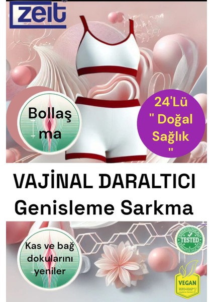 Ozonlu Genital Bölge Bakımı Vajinal Bollaşma ve Sarkma Karşıtı Doğal Destek Daraltıcıcı Ozon Kapsülleri