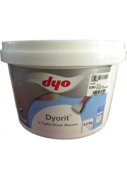 Dyorit İç Cephe Macunu 4,5 kg Beyaz