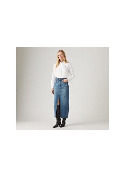 Ankle Column Denim Etek