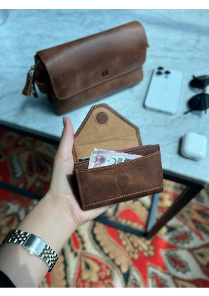 Mia 2190 Hakiki Deri Kadın Akordiyon Cüzdan