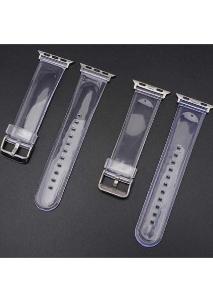 Apple Watch Ultra 49MM - Kordon Şeffaf Silikon Strap Kayış Krd-13 - Şeffaf fiyatları