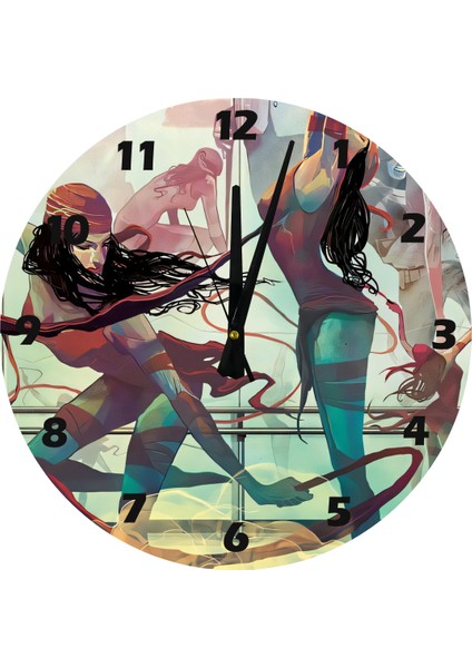 Dansa Hazırlık 30 x 30 cm Akrilik Dekoratif Modern Duvar Saati fiyatları