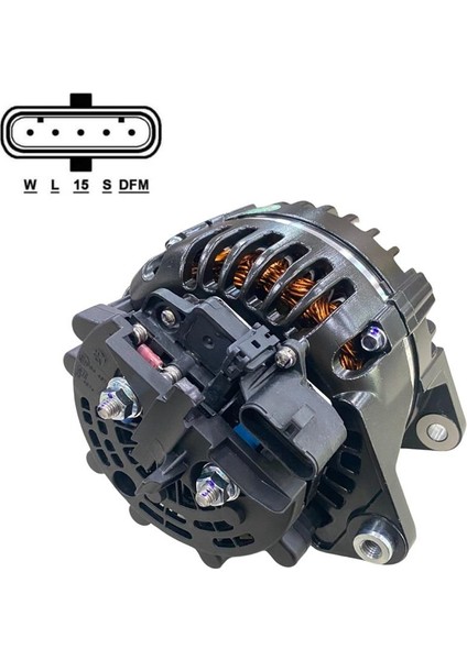 Prestolıte 24V Alternatör Dinamo 120 A (Soketli 5 Fiş) (W-L-15-S-Dfm)