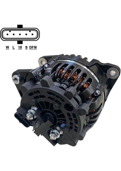 Prestolıte 24V Alternatör Dinamo 120 A (Soketli 5 Fiş) (W-L-15-S-Dfm)