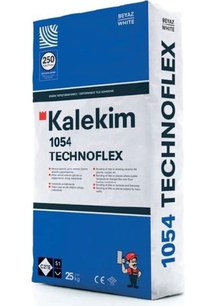 Technofle x 1054 Gri Yapıştırma Harcı 25 kg