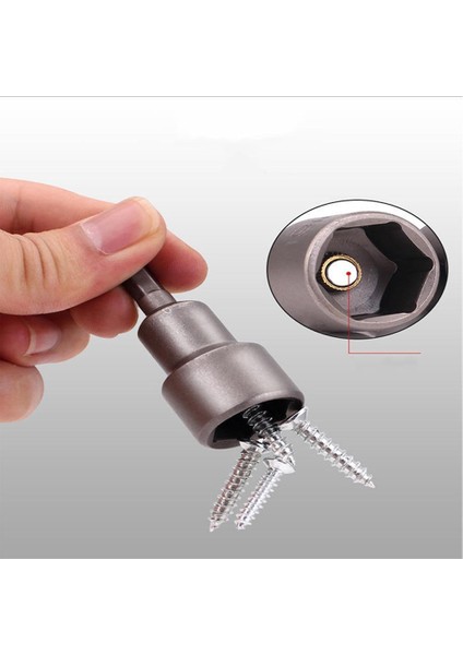 Darbe Somun Anahtarı 6.35 mm Manyetik 8,42-8,48-10,48 mm 3lü Set