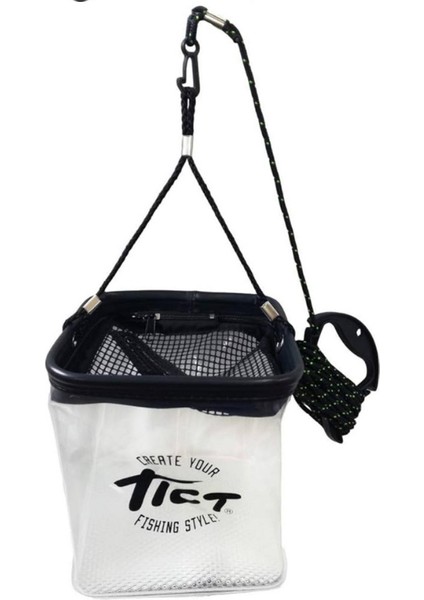 Şeffaf Katlanır Lrf Kovası (Tict Folding Live Bucket-Clear)