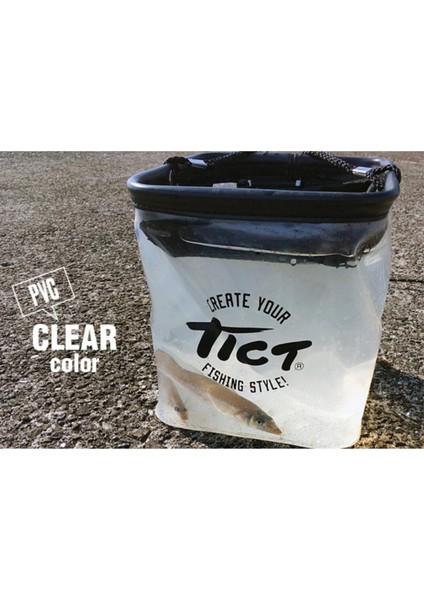 Şeffaf Katlanır Lrf Kovası (Tict Folding Live Bucket-Clear) fiyatları