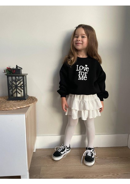 Love For Me Sweatshırt ve Pileli Etek Yılbaşı Kombini fiyatları