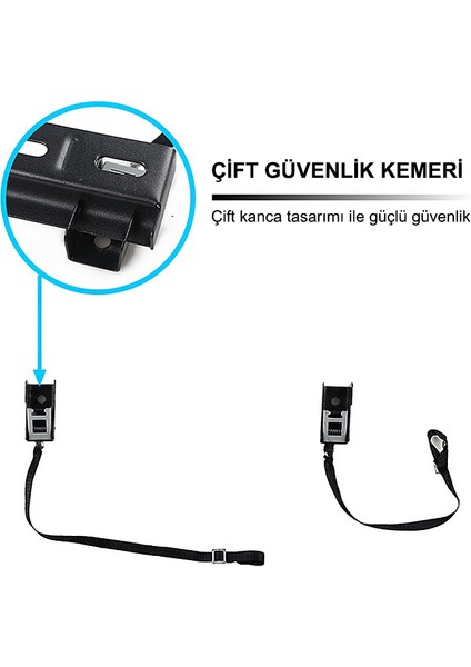 32-80 Güvenlik Kemerli Lcd-Led Tv Duvar Askı Aparatı (4835)