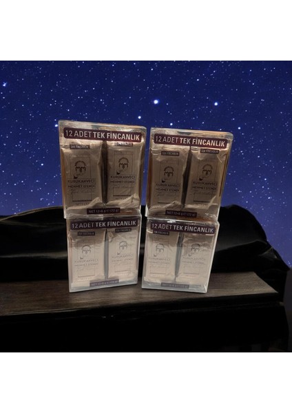 Türk Kahvesi Kurukahveci Mehmet Efendi 12X6GR 4 Kutu (48 Adet Tekkullanımlık