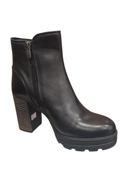 Mammamia D24KB-4475 Platform Topuk Kadın Deri Bot modelleri